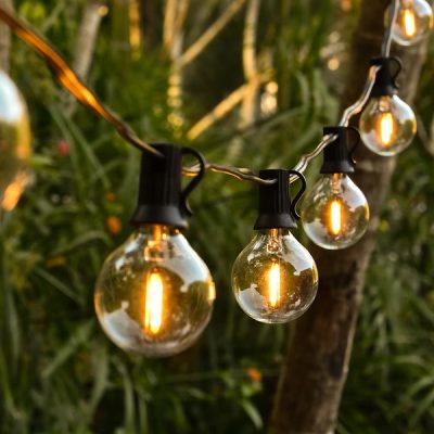 Łańcuch świetlny G40 Globe - 25 żarówek, 7,5 m, rozszerzalny | YARDBULBS
